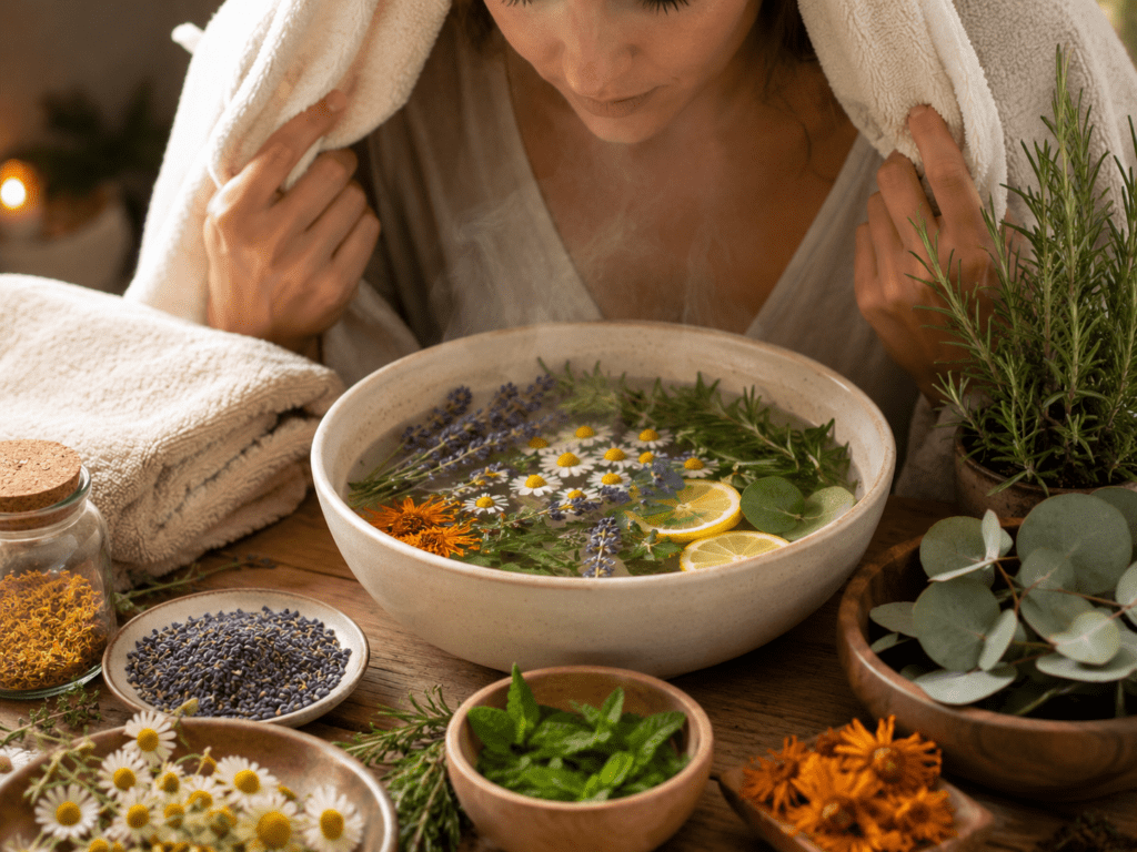 How to Make an Herbal Steam at Home