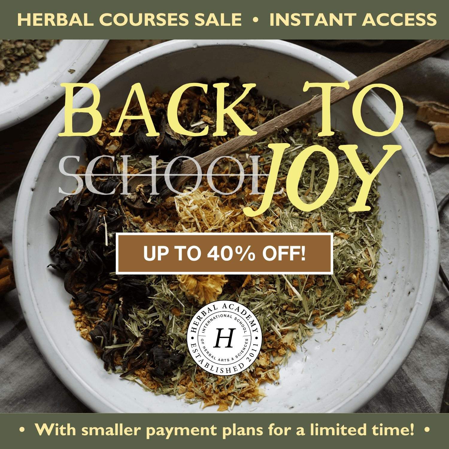 Herbal Academy Back to School Sale - 40% Off